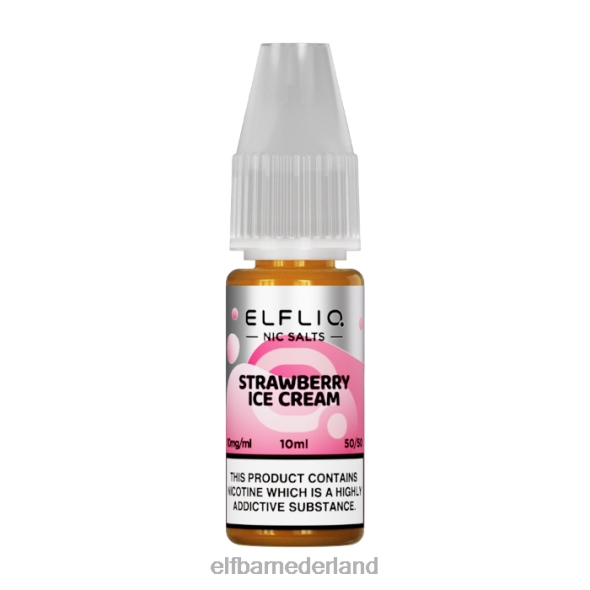elfbar elfliq nic zouten - aardbei sneeuw - 10ml-10 mg/ml origineel D8TJV182