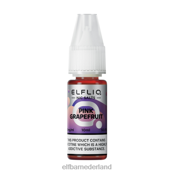 elfbar elfliq roze grapefruit-nic-zouten - 10 ml-10 mg/ml origineel D8TJV202