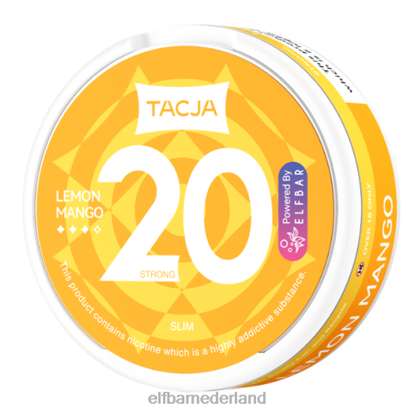 elfbar tacja nicotinezakje - citroenmango - 1 pakje - 20 mg/g origineel D8TJV224