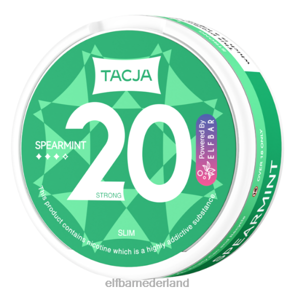 elfbar tacja nicotinezakje - groene munt - 1 pakje - 12 mg/g origineel D8TJV225