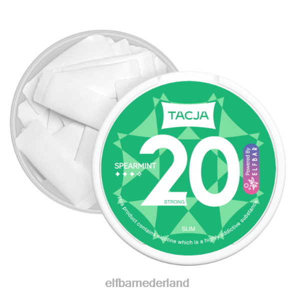 elfbar tacja nicotinezakje - groene munt - 1 pakje - 12 mg/g origineel D8TJV225