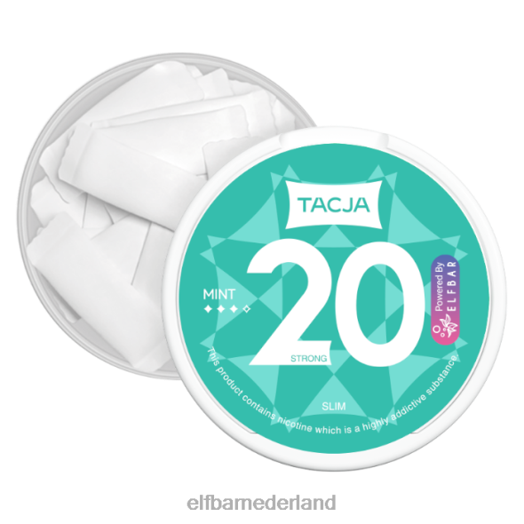 elfbar tacja nicotinezakje - mint - 1 pakje - 12 mg/g origineel D8TJV231