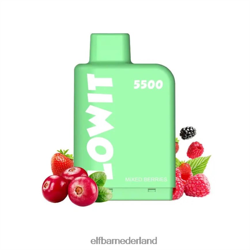 ELFBAR voorgevulde pod lowit 5500 soesjes 2%nic limonade van kersendruiven 6X88N4148