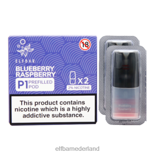 elfbar mate 500 p1 voorgevulde peulen - 20 mg (2 stuks) druif D8TJV145