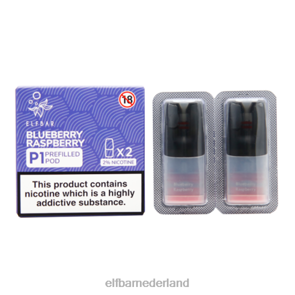 elfbar mate 500 p1 voorgevulde peulen - 20 mg (2 stuks) rode appel D8TJV161