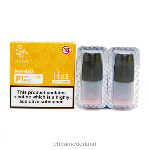 elfbar mate 500 p1 voorgevulde peulen - 20 mg (2 stuks) rode appel D8TJV161