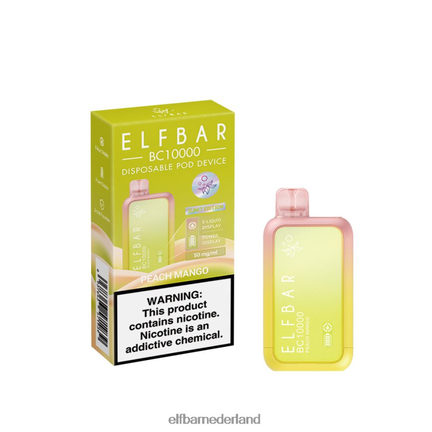 ELFBAR beste smaak wegwerpvape bc10000 topverkoop perzik-mango 6X88N412