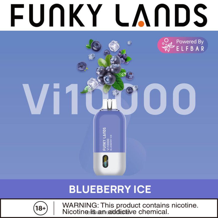 ELFBAR funky landt de beste smaak wegwerpvape vi10000 ijskoude serie klassieke ijskoffie 6X88N4155