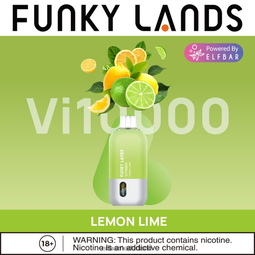 ELFBAR funky landt de beste smaak wegwerpvape vi10000 ijskoude serie watermeloen ijs 6X88N4154